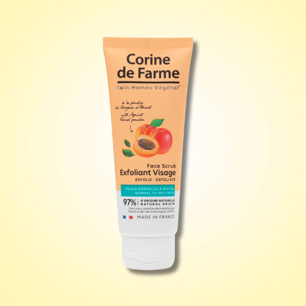 exfoliant visage corine de farme box beauté peau satinée