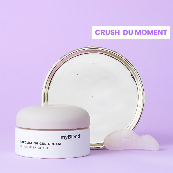 box rituel jeunesse gel-crème exfoliant visage myblend