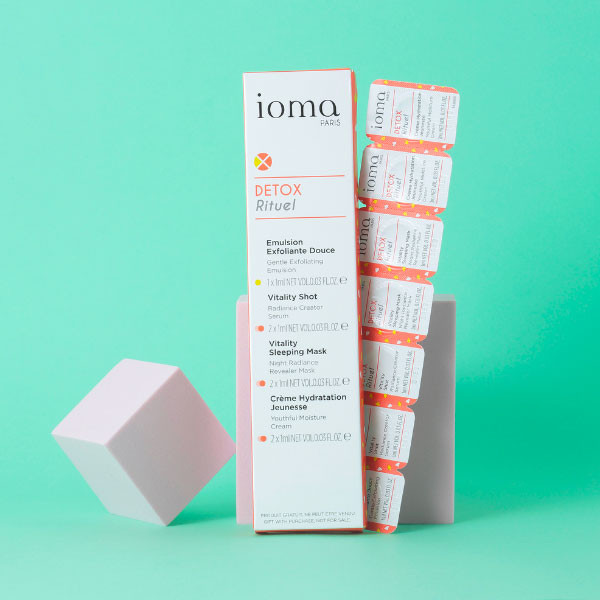 box cosmopolitan routine essentiels kit detox rituel ioma paris