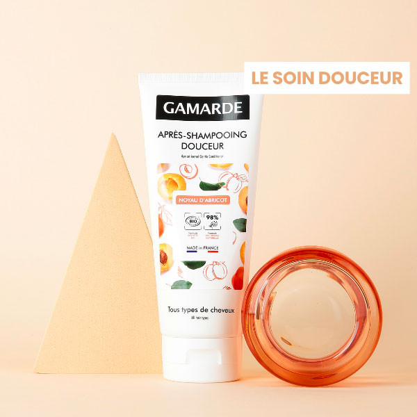 box avantages peau saine et cheveux forts après-shampoing douceur gamarde