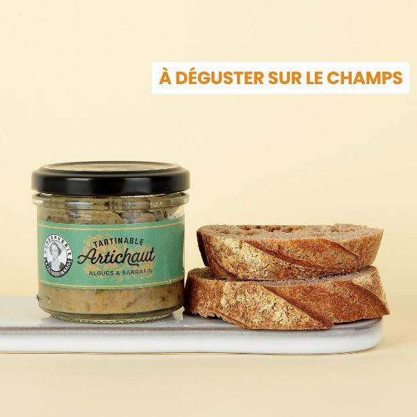box cvf apero festif tartinable artichaut, algues et sarrasin la quiberonnaise