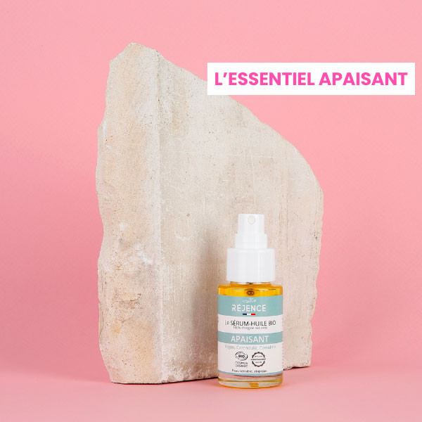 box marie claire rituel bien être sérum-huile apaisant bio réjence