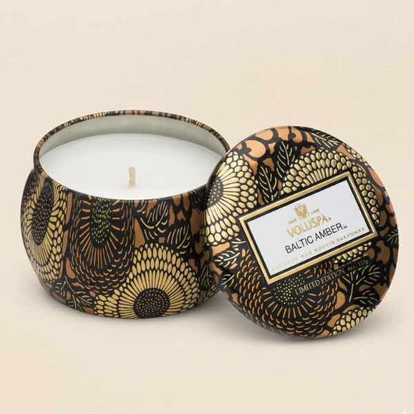 Bougie Mini Tin Baltic Amber Voluspa