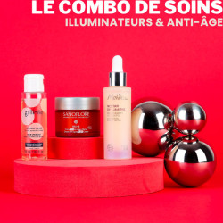 box marie claire prix d'excellence de la beauté le combo de soins illuminateurs et anti-âge