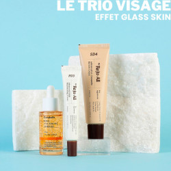 box cosmopolitan skincare coréenne le trio visage effet glass skin