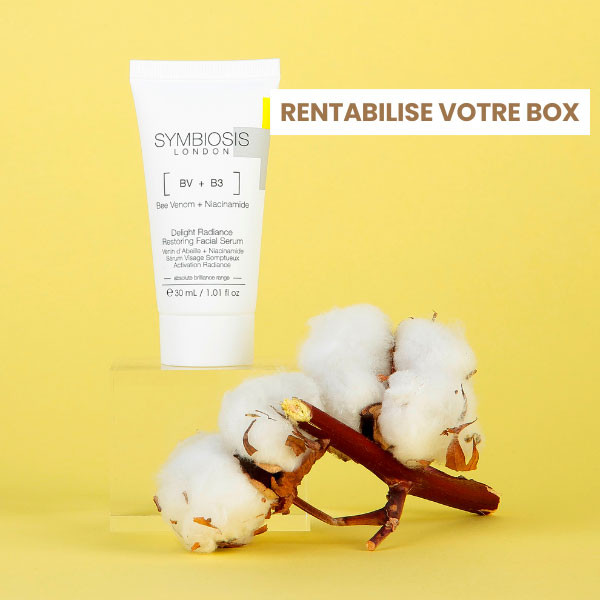 box marie claire secrets d'hydratation sérum visage illuminateur symbiosis