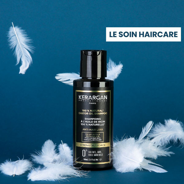 box avantages routine du soir shampooing à l'huile de ricin kerargan