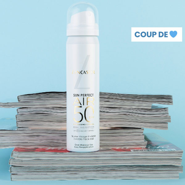 brume solaire invisible visage lancaster box marie claire skin expert