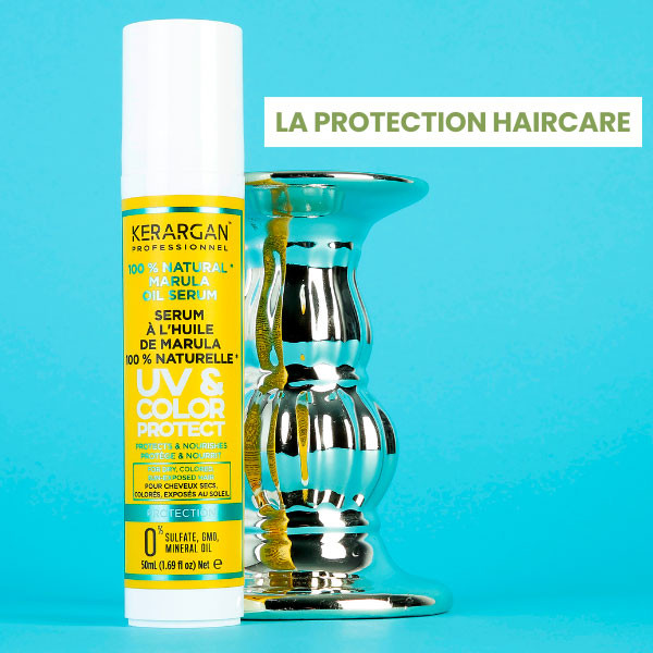 box cosmopolitan les essentiels sérum cheveux UV et couleur kerargan