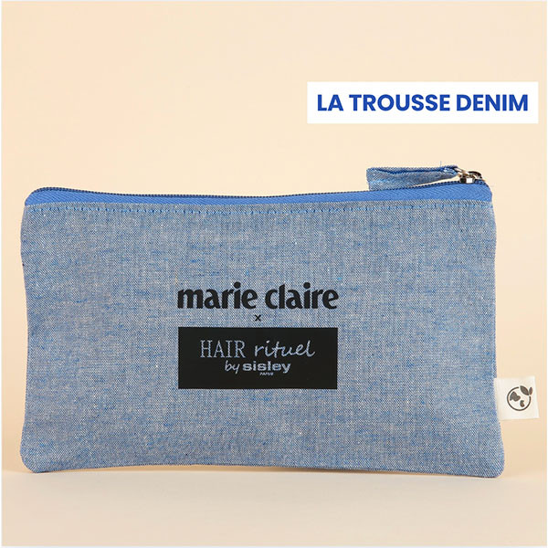 box marie claire x hair rituel by sisley trousse en denim