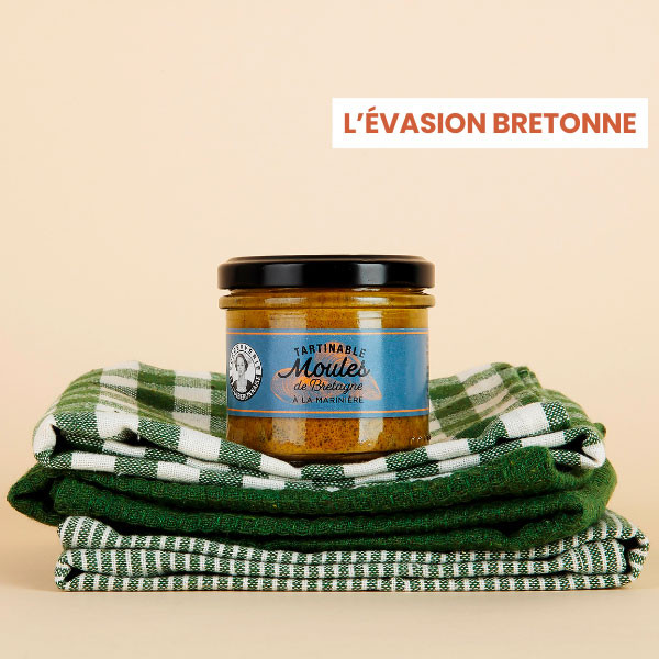 box cuisine et vins de france tartinable de moules de bretagne à la marinière conserverie la quiberonnaise