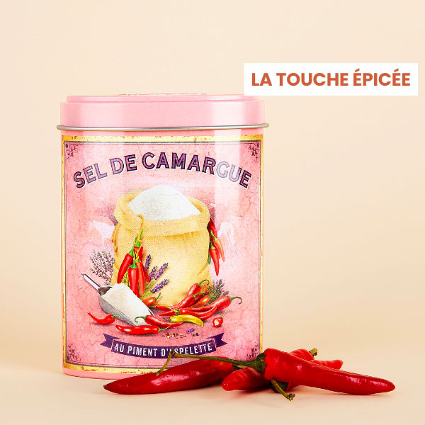 box cuisine et vins de france sel de camargue au piment d'espelette esprit provence