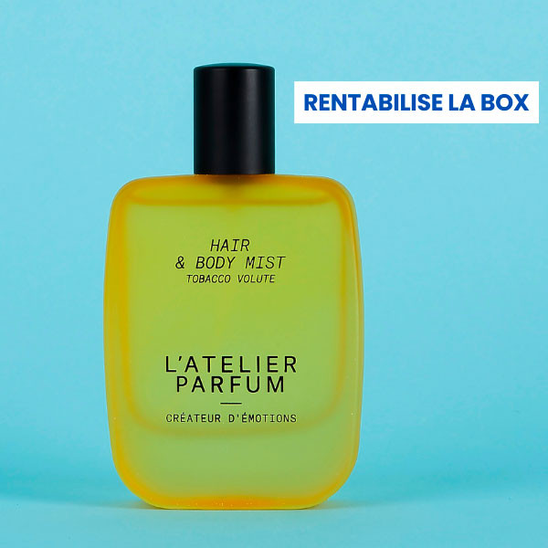 box avantages spéciale cheveux brume parfumée corps et cheveux l'atelier parfum