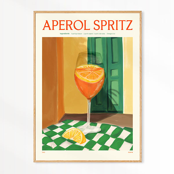 Fine art print ‘Aperol Spritz’ by Elin PK