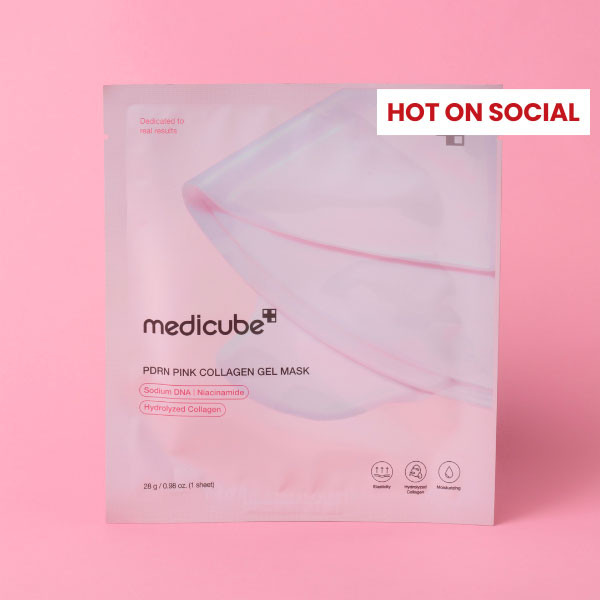 box cosmopolitan asian beauty masque visage au collagène rose medicube