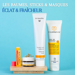 box avantages l'officine les baumes, sticks & masques éclat & fraîcheur
